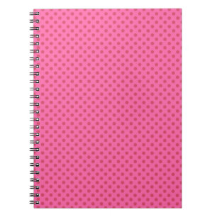 Carnet Polka point rose, rétro