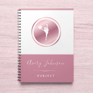 Carnet Pom-pom girl Elegant Rose Rose Gold Personnalisé