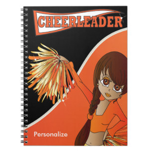 Carnet Pom-pom girl fille mignonne Nom do-it-yourself