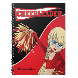 Carnet Pom-pom girl   Nom do-it-yourself   Rouge