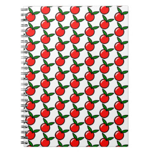 Carnet Pomme mignonne ou cerise, Dessin de cuisine amusan