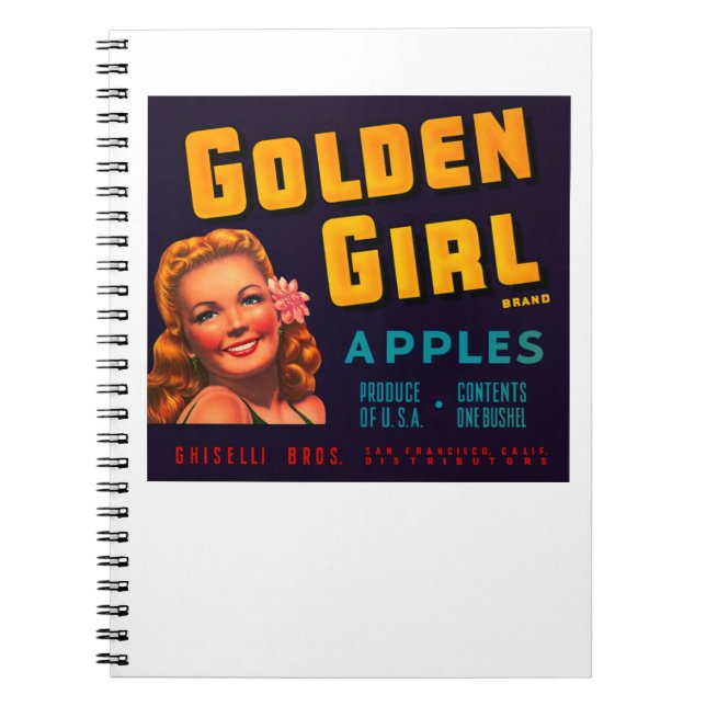 Carnet Pommes de fille d'or (Devant)