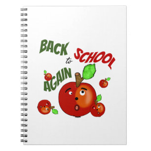 Carnet Pommes rouges de retour à l'école