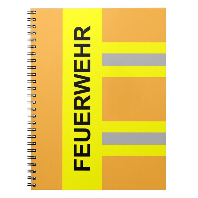 Carnet Pompier Symbole Uniforme Couleur de sable (Devant)