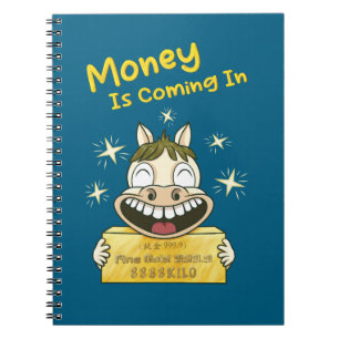 Carnet Poney de manifestation de richesse kawaii personna