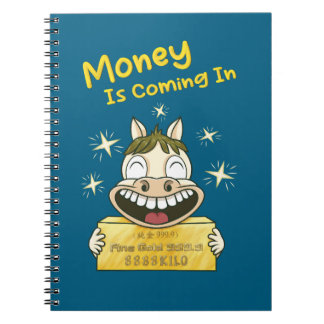 Carnet Poney de manifestation de richesse kawaii personna