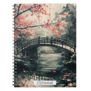 Carnet Pont Cherry Blossom Sumi-E Paysage (1)