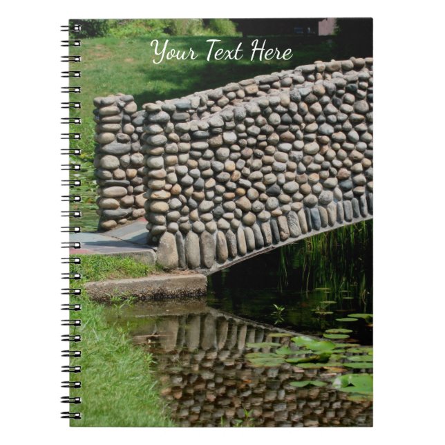 Carnet Pont de pierre Lilypads Nature (Devant)
