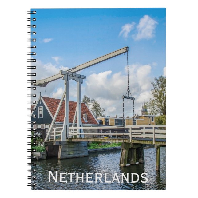 Carnet Pont hollandais en bois levant à Pays-Bas (Devant)