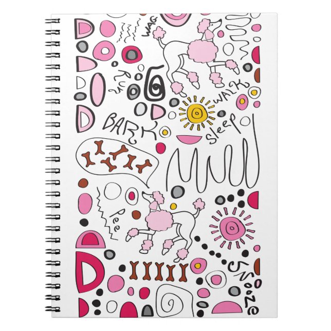 CARNET POODLE (Devant)