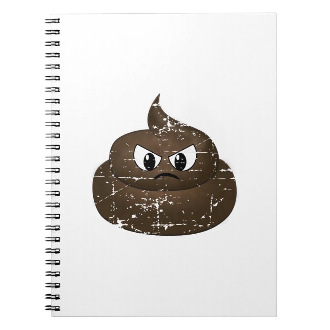Carnet Poop de dessin en colère (Devant)