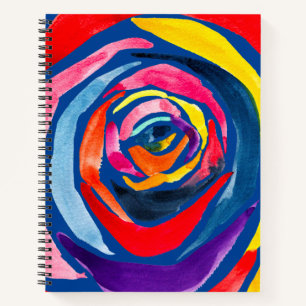Carnet pop art rose Abstrait