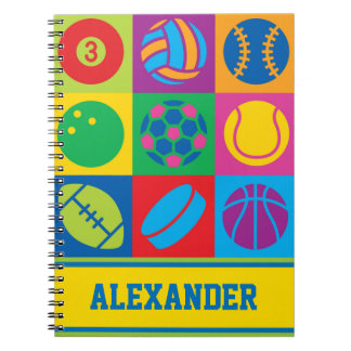 Carnet Pop Art Sports Balls