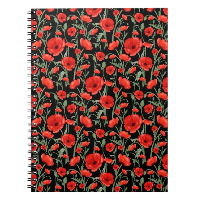 Carnet Poppies rouges (Devant)