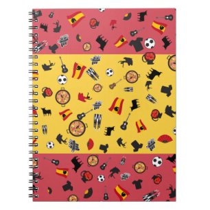 Carnet Portable du drapeau espagnol