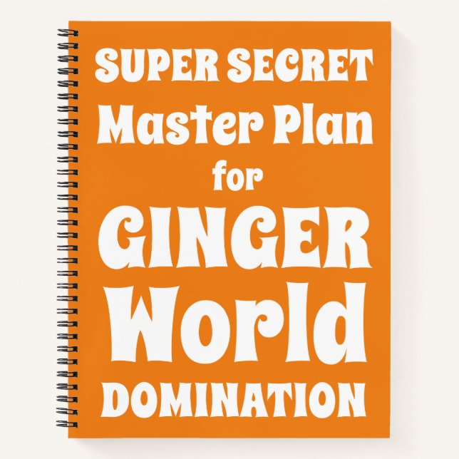 Carnet Portable Gag Drôle Pour Gingers Redheads (Devant)