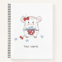 Portable Petit Hamster Floral Girl