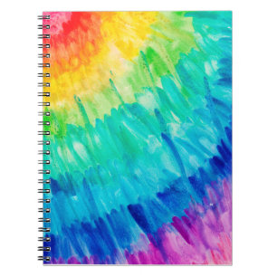Carnet Portable Spiral avec oeuvres d'art peintes d'origi