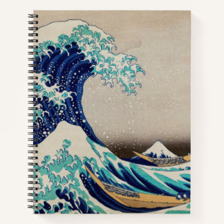 Carnet Portable Spiral "Big Wave" Chef-d'oeuvre japonais