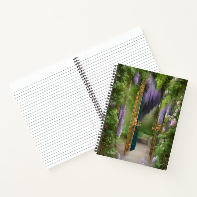 Carnet Porte de jardin et Wisteria (Intérieur)