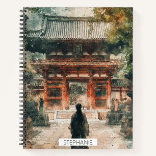 Carnet Porte du Temple Vermillon Encre Aquarelle (4)