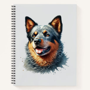 Carnet Portrait aquarelle de Berger Allemand