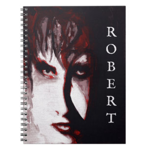 Carnet Portrait d'art d'un homme de musique gothique post