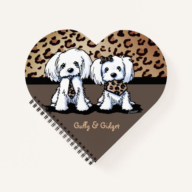 Carnet Portrait de Gully et Gidget Portrait Heart (Devant)