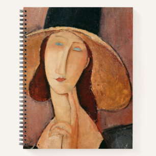 Carnet Portrait de Jeanne Hebuterne dans un grand casquet