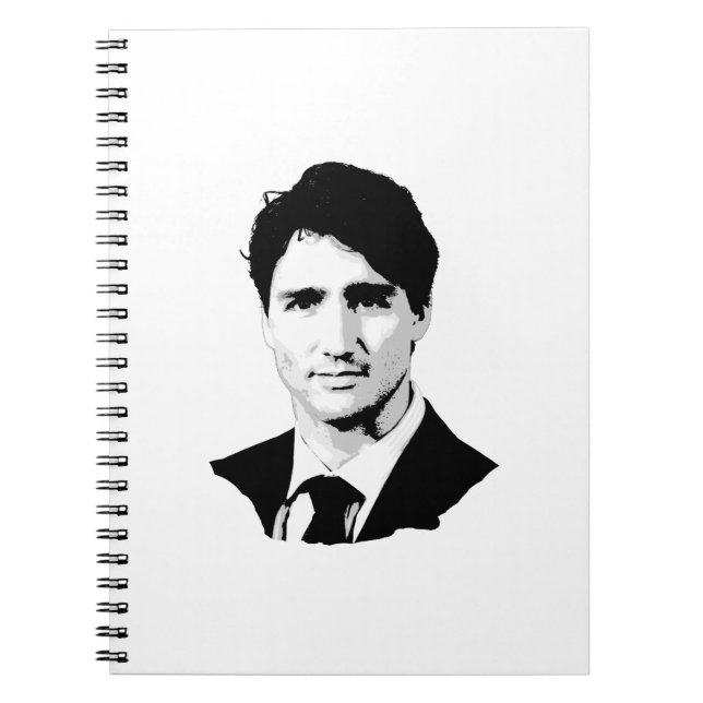 Carnet Portrait de Justin Trudeau (Devant)