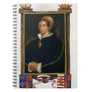 Carnet Portrait de Mary Tudor, des 'mémoires de la cour