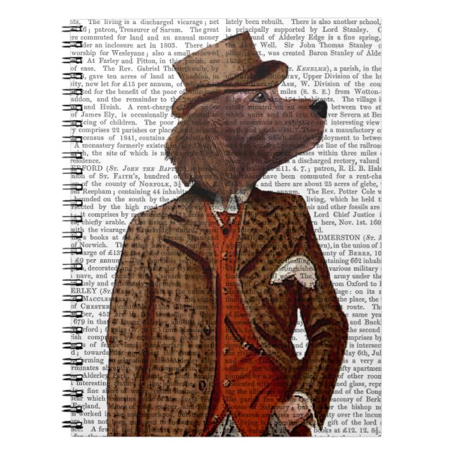 Carnet Portrait de Rider Red Setter (Devant)