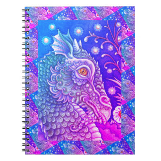 CARNET PORTRAIT DE TÊTE DE DRAGON MÉDIÉVAL, IMAGINAIRE SI