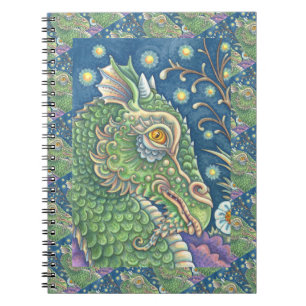 CARNET PORTRAIT DE TÊTE DE DRAGON MÉDIÉVAL, IMAGINAIRE SI