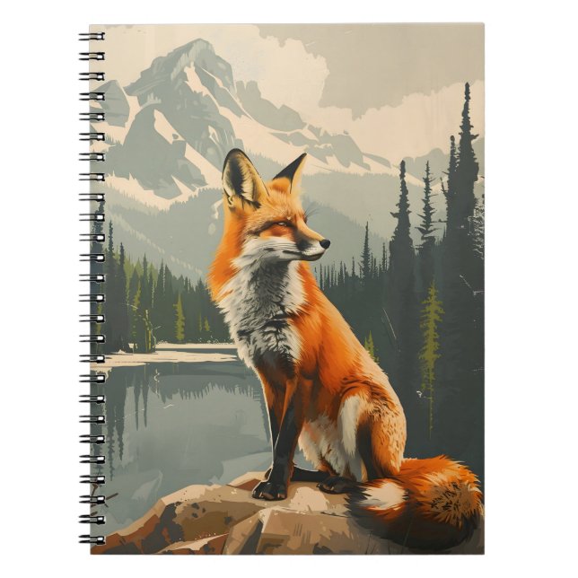 Carnet Portrait du Renard Rouge (Devant)