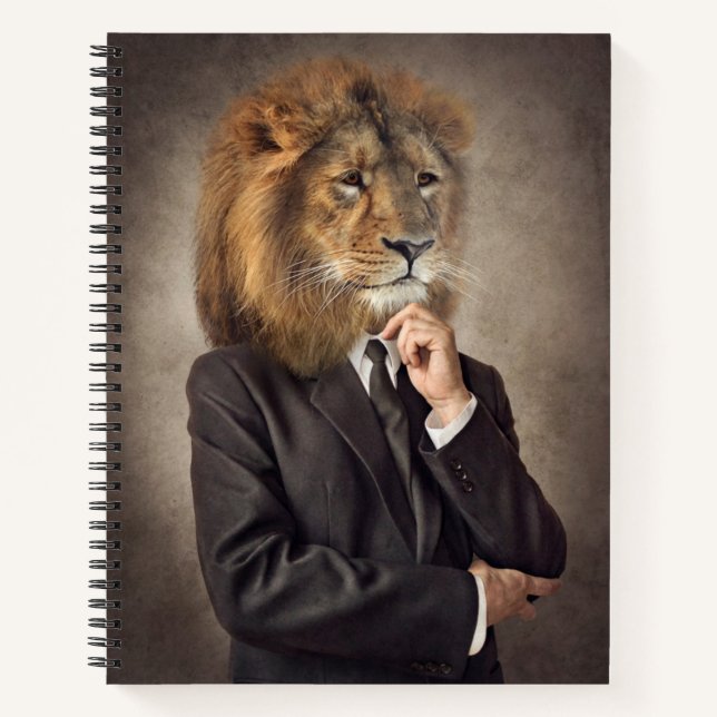 Carnet Portrait d'un lion (Devant)
