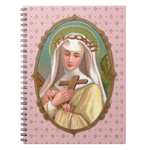 Carnet Portrait encadré de Saint Rose de Lima (M 024b)