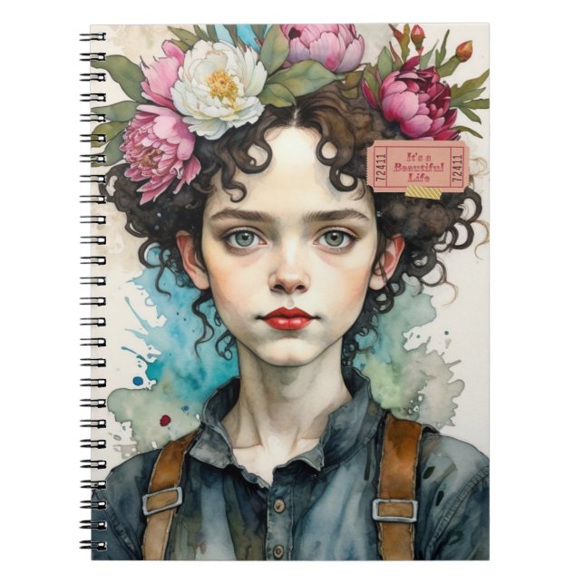 Carnet Portrait of Edith It's A Beautiful Life Notebook (Devant)
