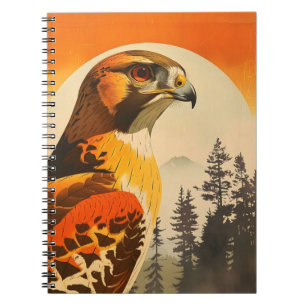 Carnet Portrait vintage du Cooper's Hawk