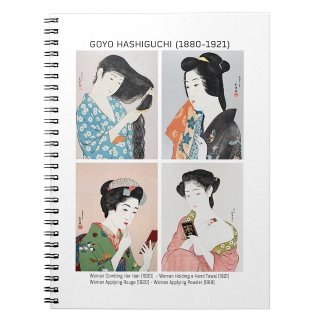 Carnet Portraits de femmes japonaises - Goyō Hashiguchi (Devant)