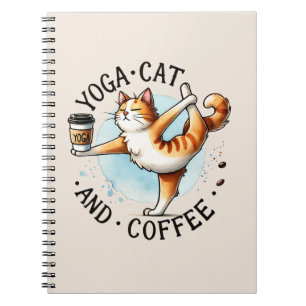 Carnet Pose de Yoga de chat - Yoga Chat et Café