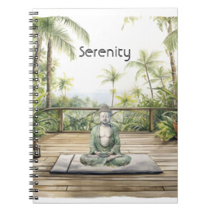 Carnet Pose de yoga de méditation Sérénité Bouddha