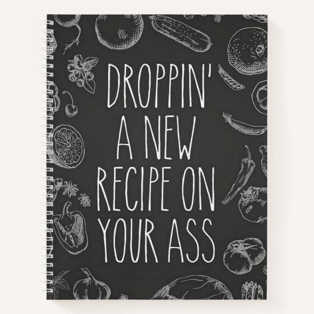Carnet Posez une recette sur votre a** (Devant)
