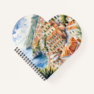 Carnet Positano : Le charme de l'aquarelle sur la côte am