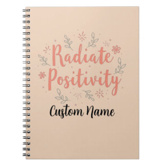 Carnet Positivité radiale Personnalisation solaire floral