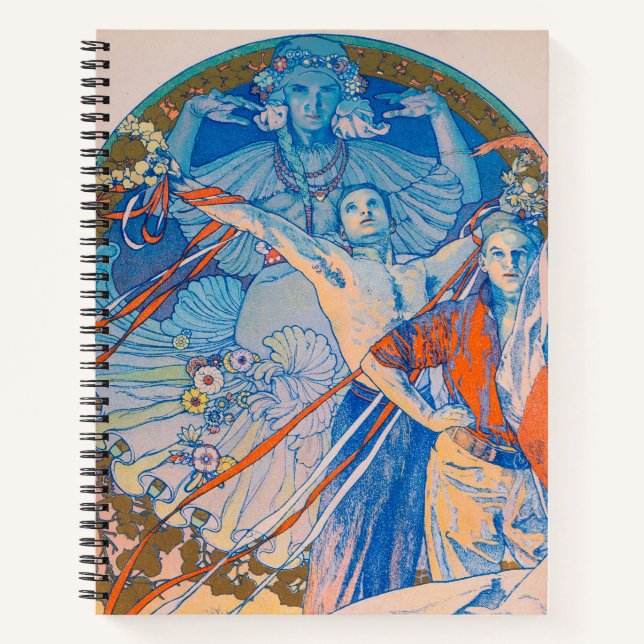 Carnet Poster d'Alphonse Mucha pour le Sokol Festival (19 (Devant)