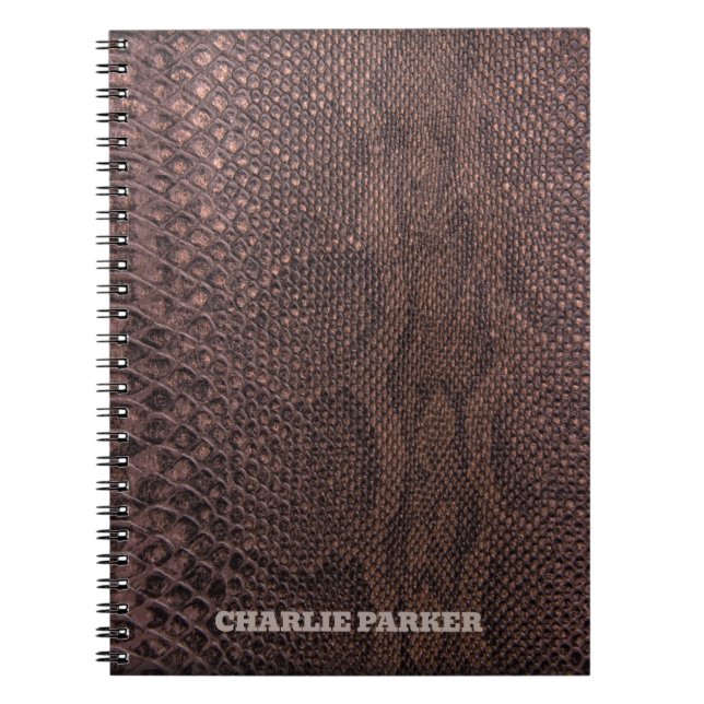Carnet Poster de animal Brown Snakeskin (Devant)