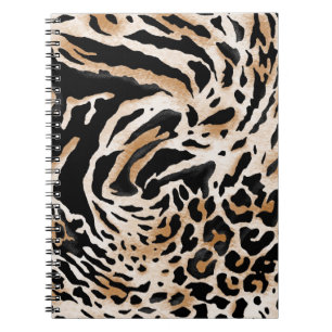 Carnet Poster de animal : Leopard Zebra Tiger