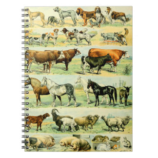 Carnet Poster de animal vintage