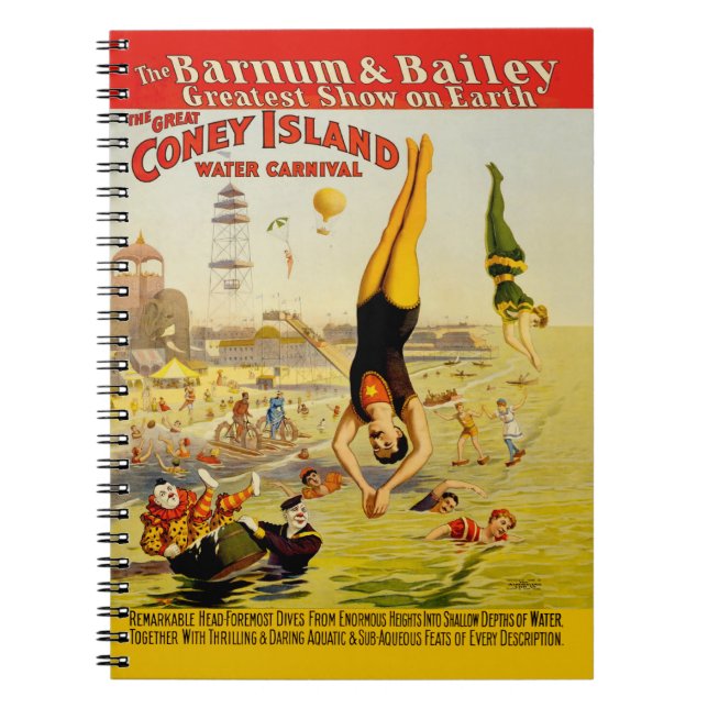Carnet Poster de Coney Island Sideshow (Devant)